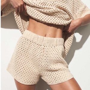Maurie & Eve BNWT Shore Thing Crochet Short - Sand - 6 or XS